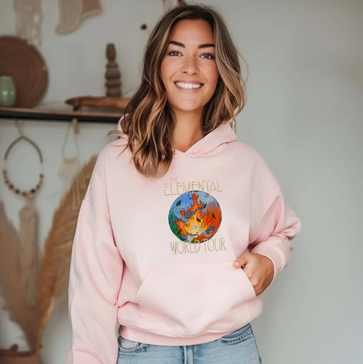 Brea Lamb Officially Licensed: The Elemental World Tour Sublimation Gildan Tops