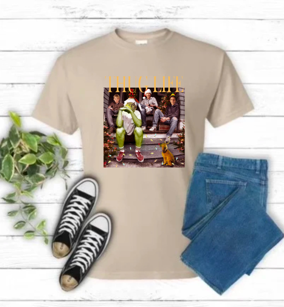 Thug Life Christmas Sublimation Gildan Top