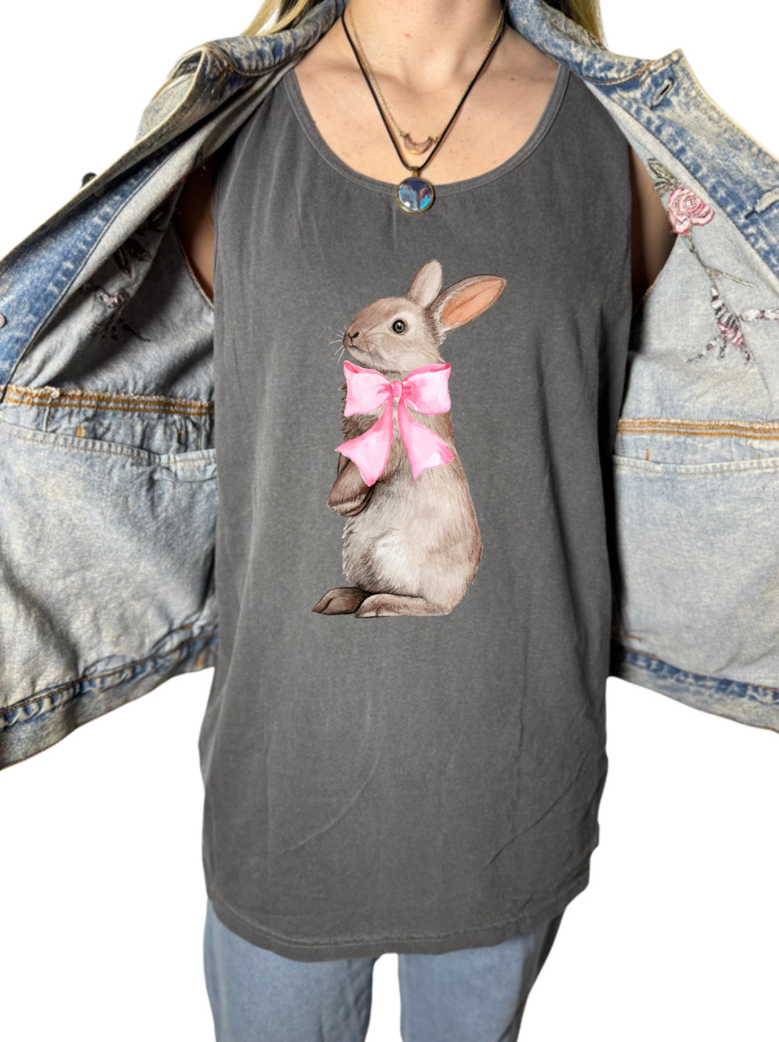 Bunny With Bow Tank