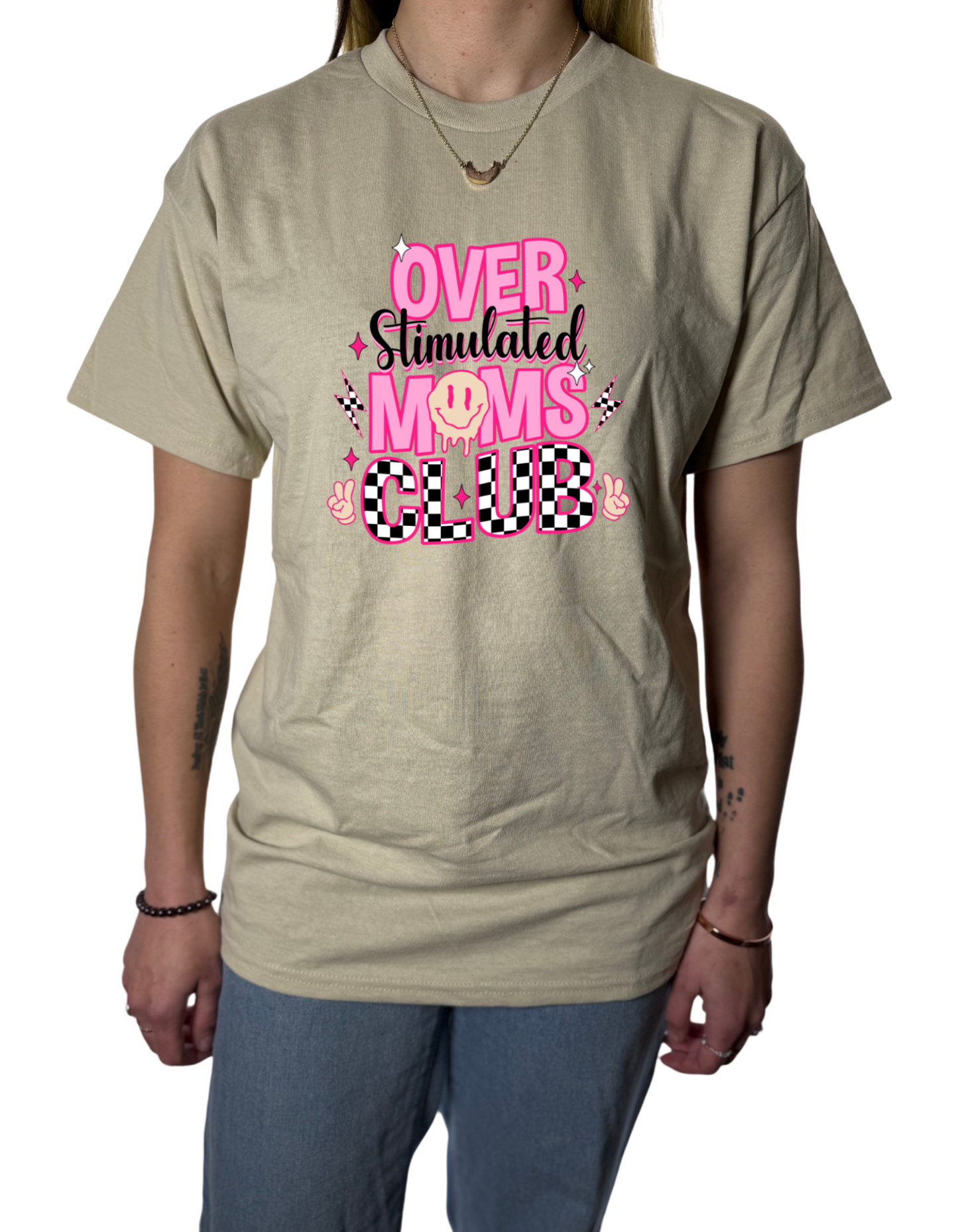 Overstimulated Moms Club Gildan Tops