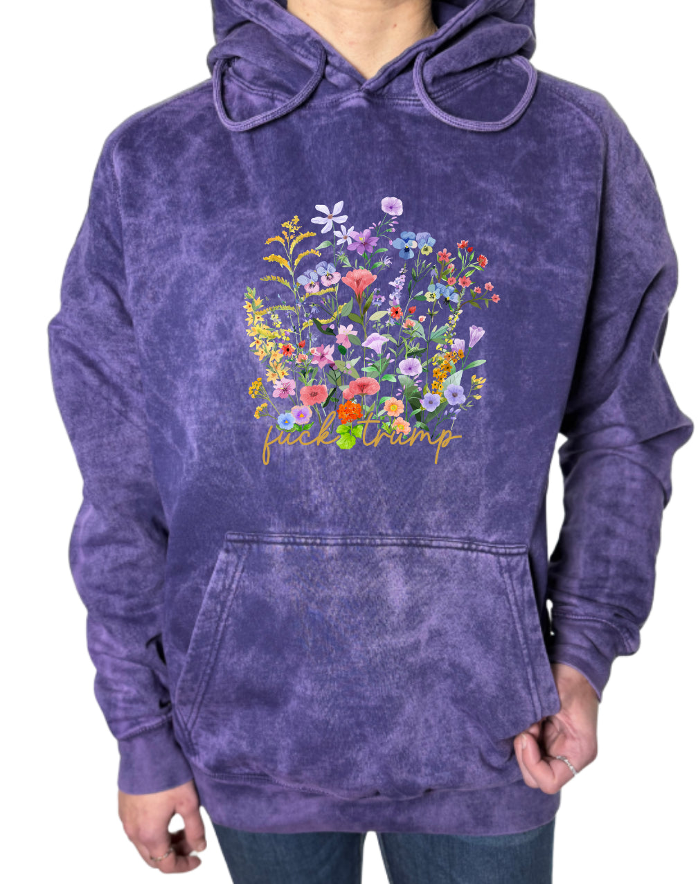 Subtle F Trump Vintage Wash Hoodie