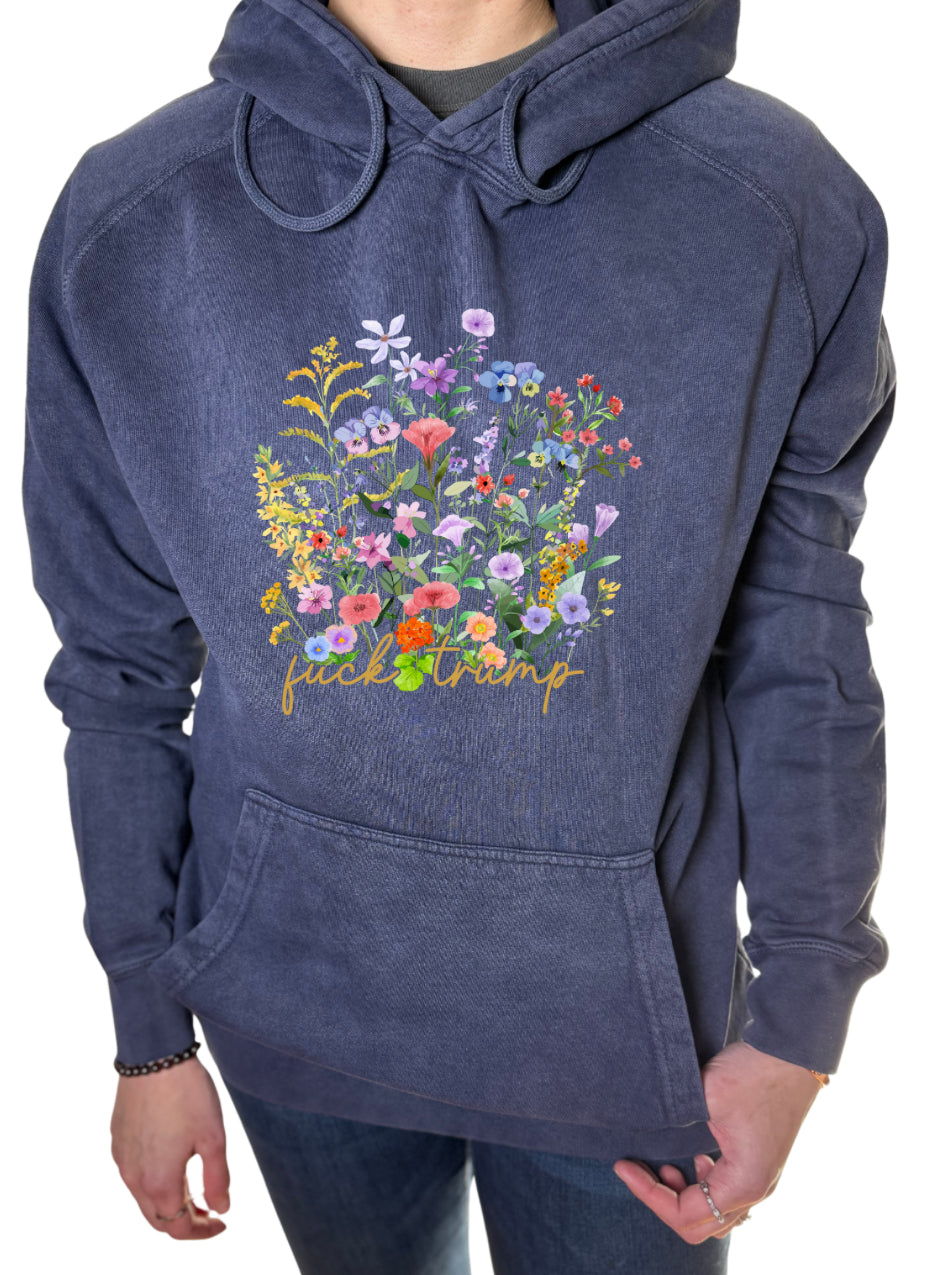 Subtle F Trump Vintage Wash Hoodie