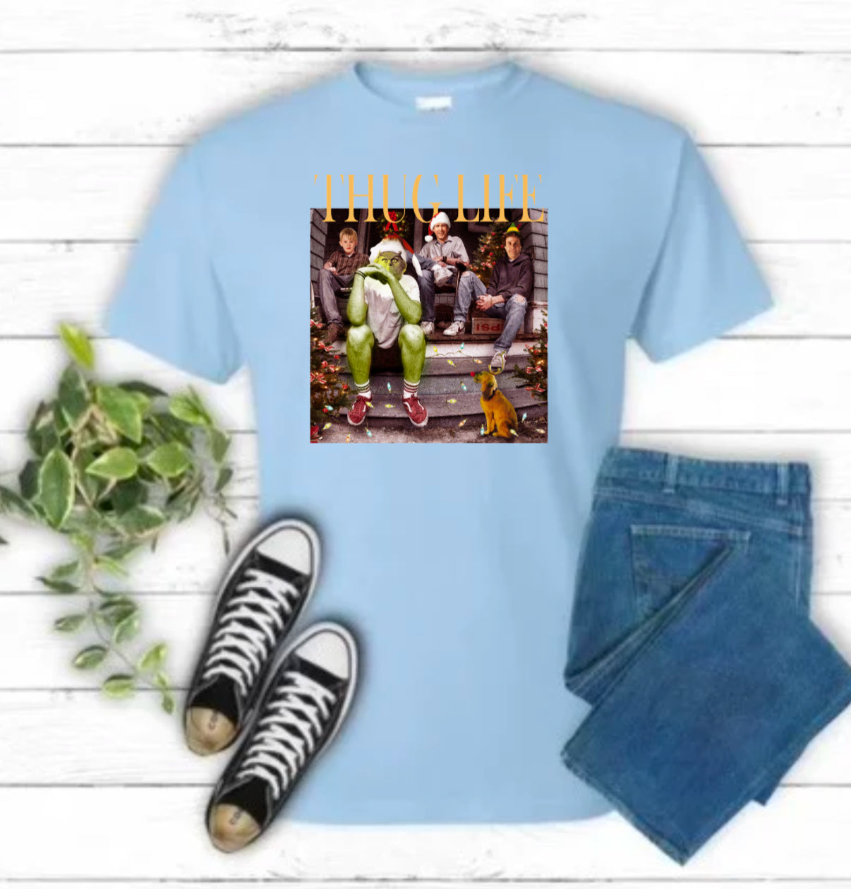 Thug Life Christmas Sublimation Gildan Top