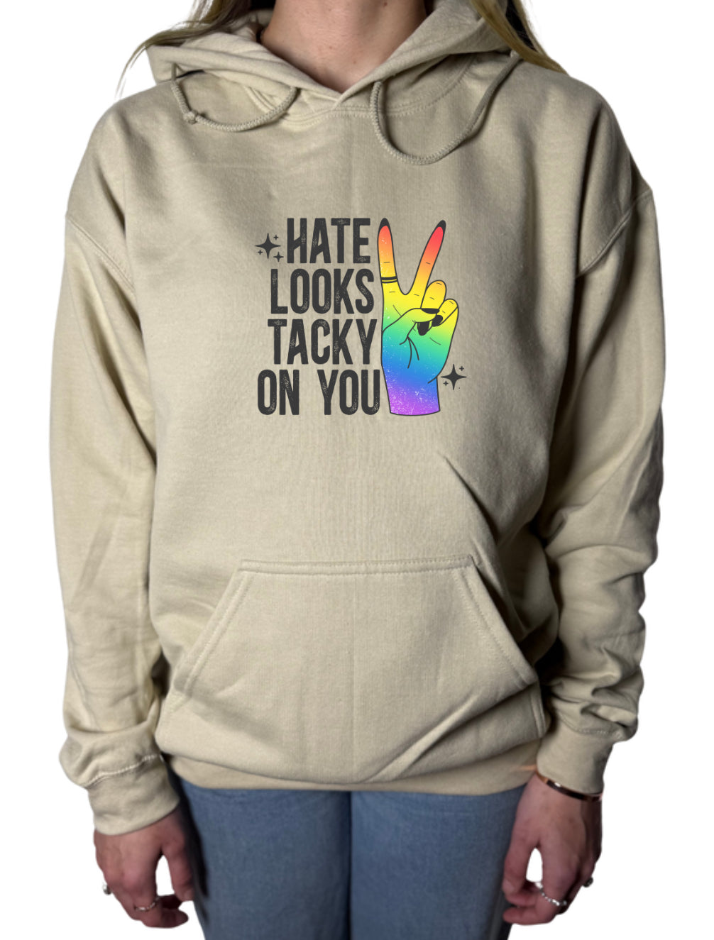 Hate Looks Tacky On You Gildan Tops