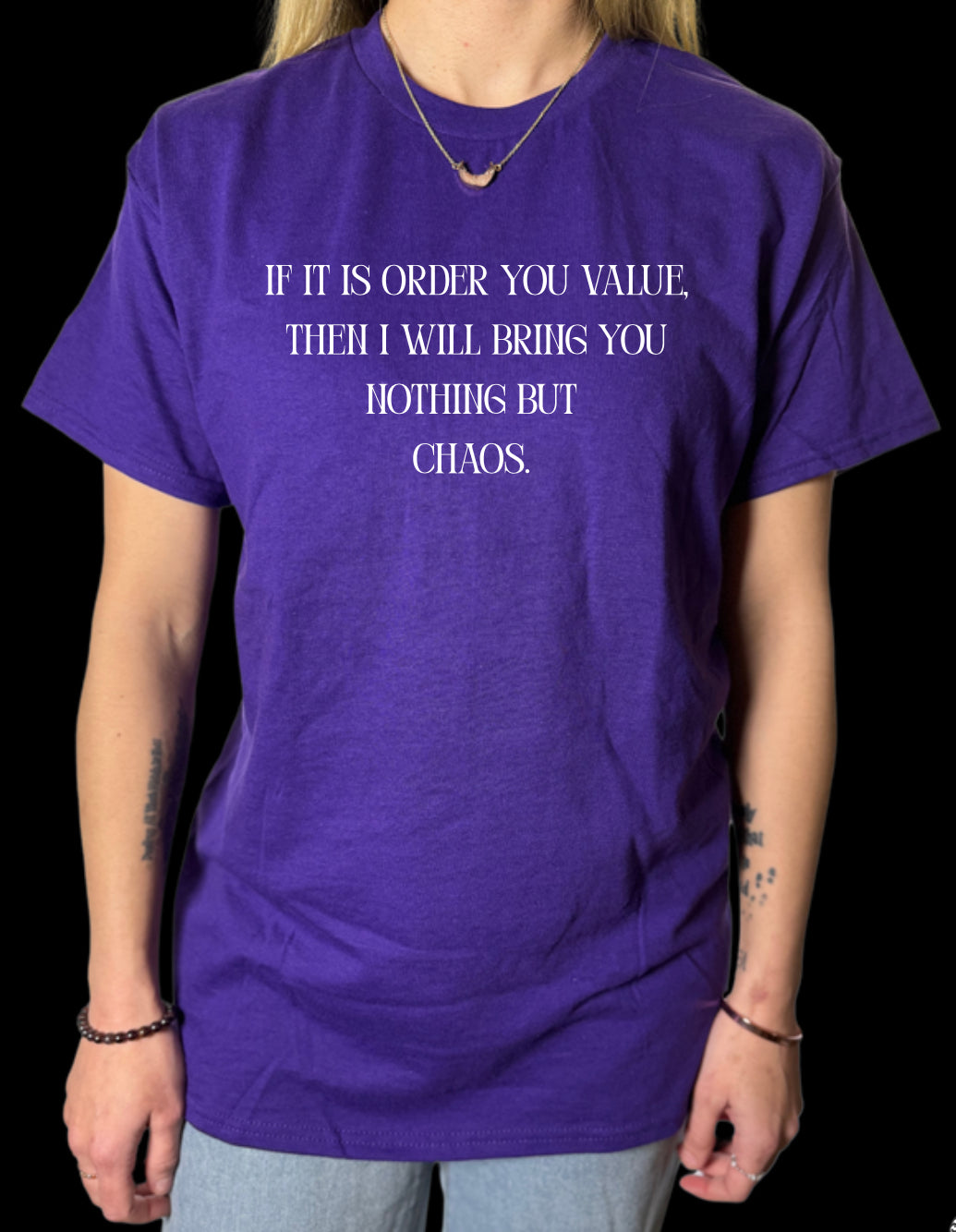 Officially Licensed Harper L. Woods: Chaos Gildan Tops