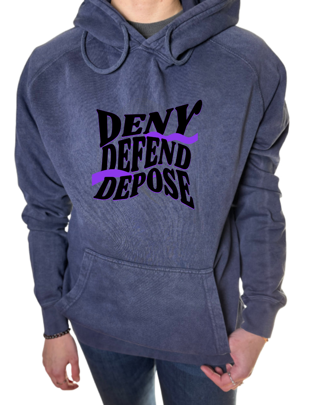 Deny Defend Depose Vintage Wash Hoodie