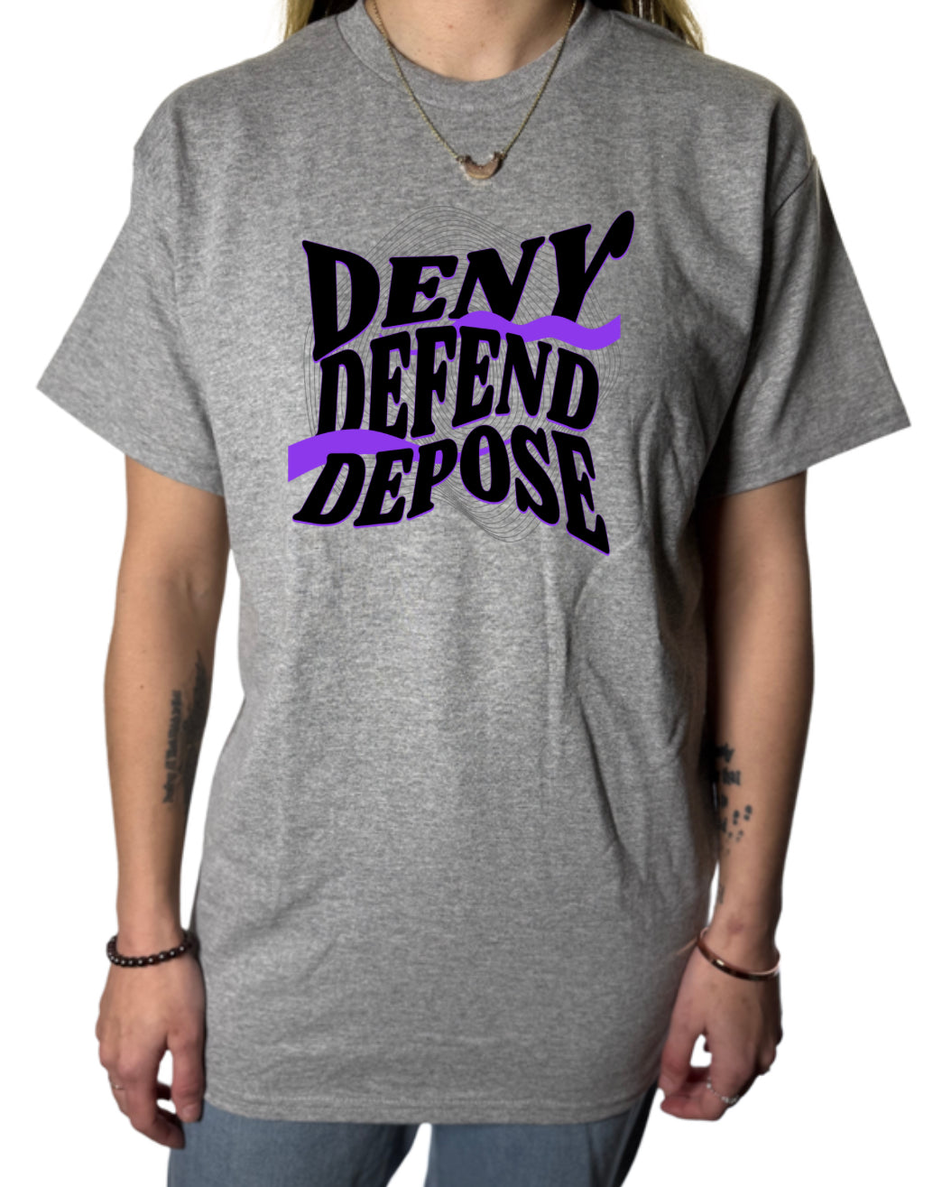Deny Denfend Depose Gildan Tops