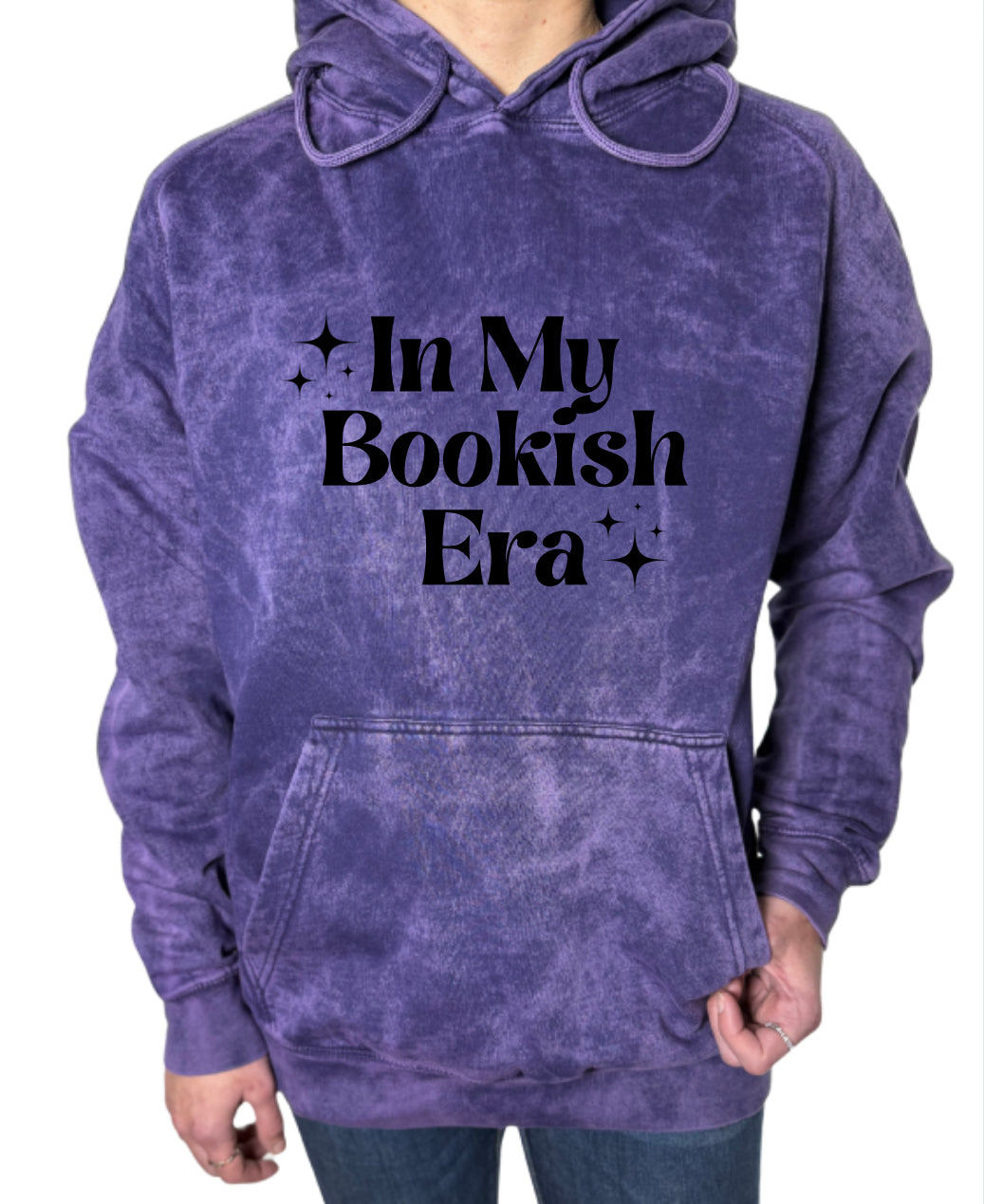 Bookish Era Vintage Wash Hoodie