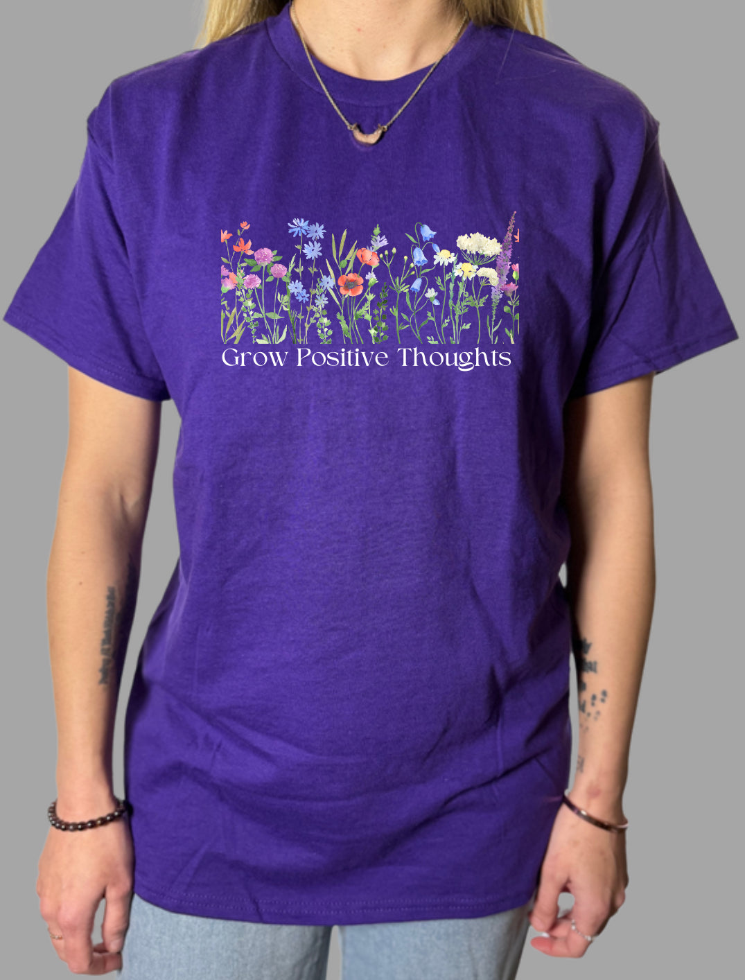 Grow Positive Thoughts Gildan Tops
