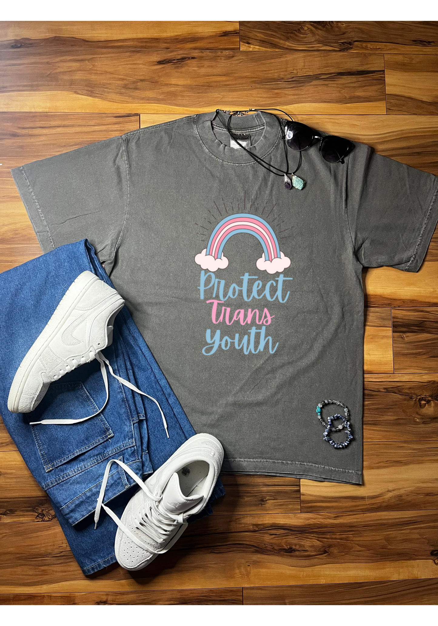 Protect Trans Youth Shaka Wear Tee
