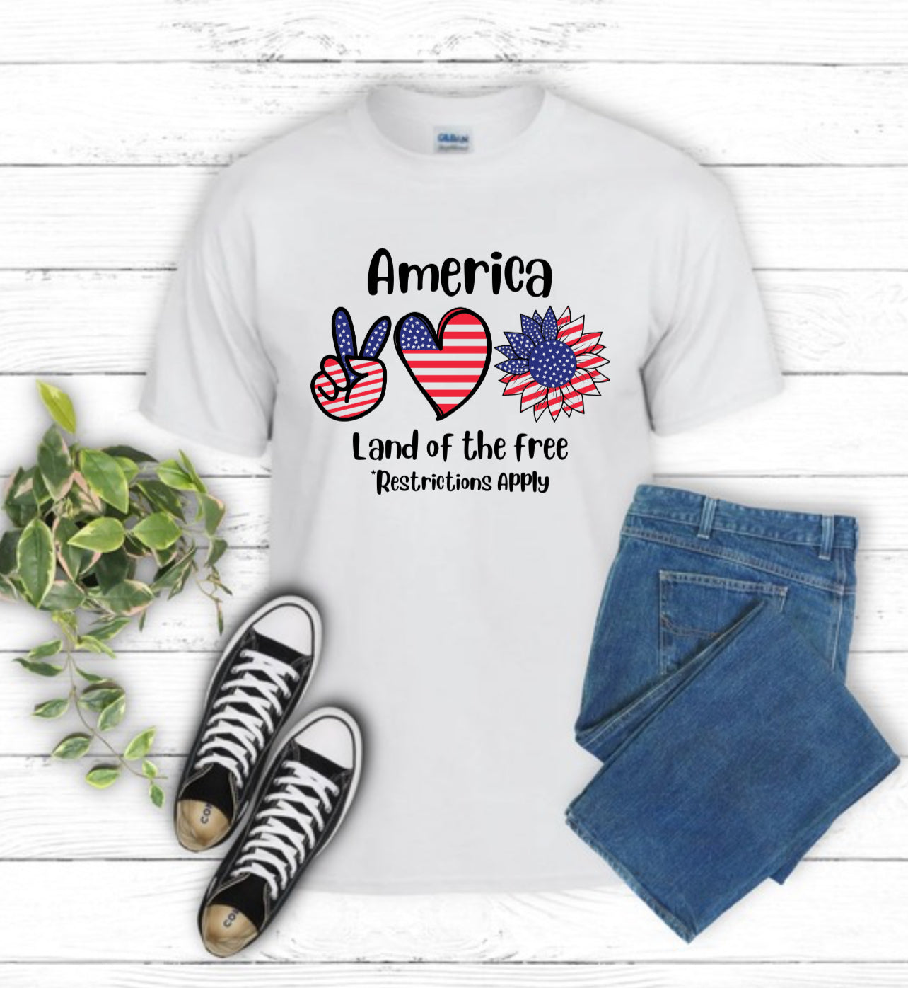 Restrictions Apply Sublimation Gildan Top