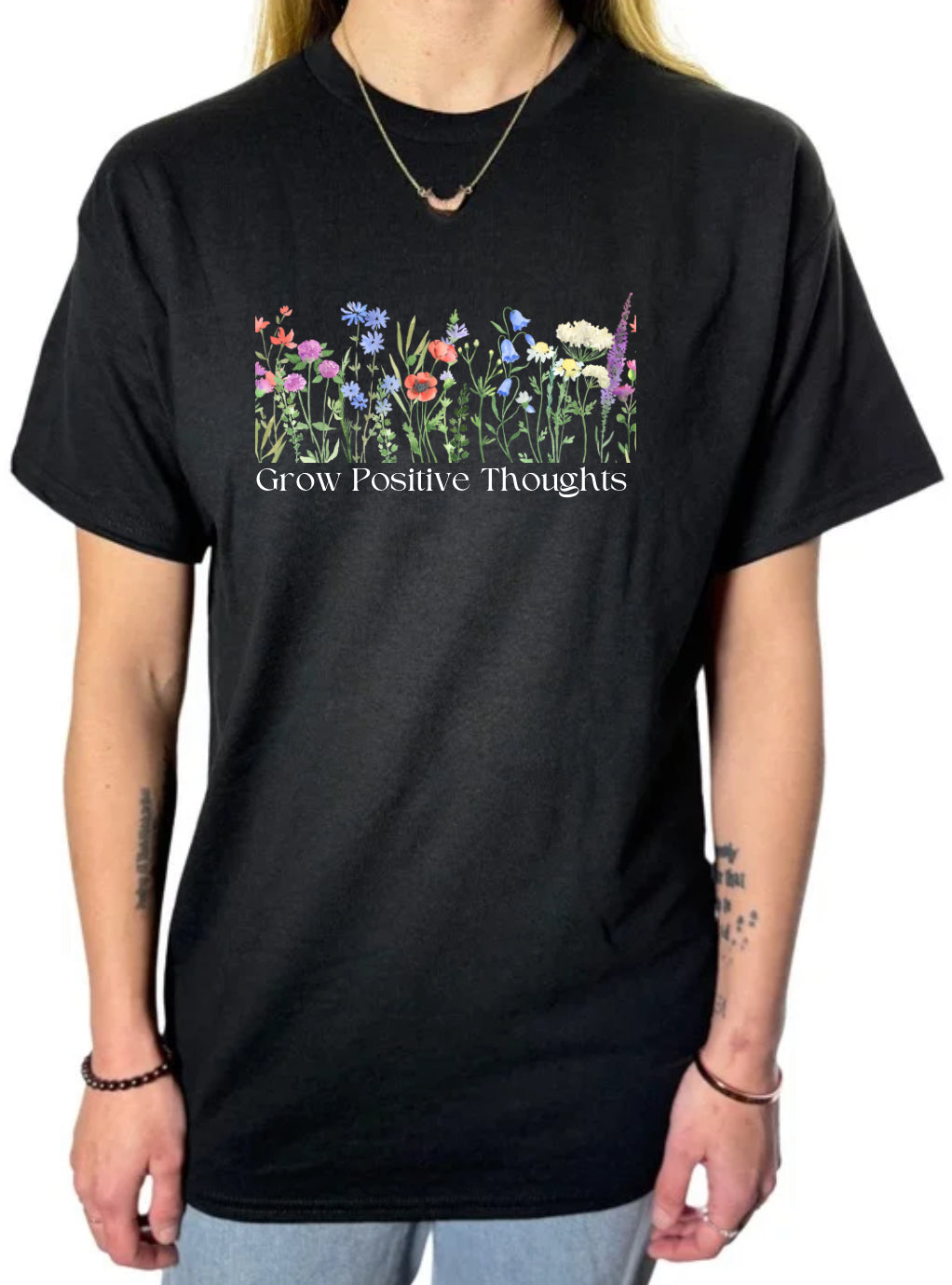 Grow Positive Thoughts Gildan Tops
