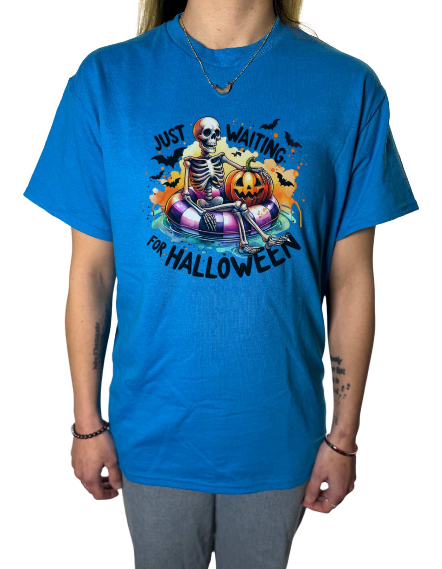 Just Waiting For Halloween Gildan Tops