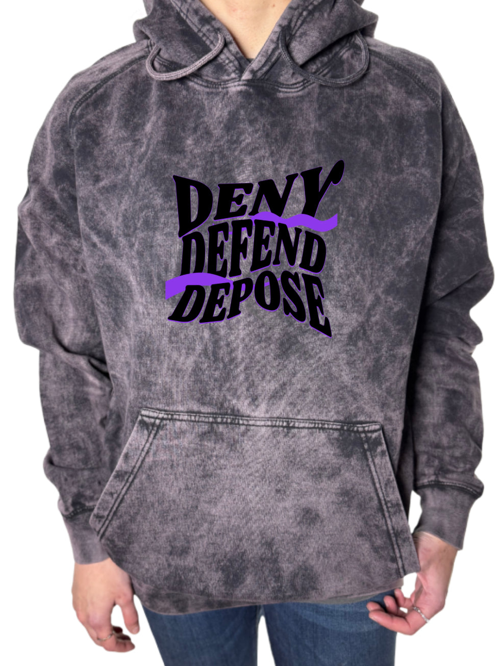 Deny Defend Depose Vintage Wash Hoodie