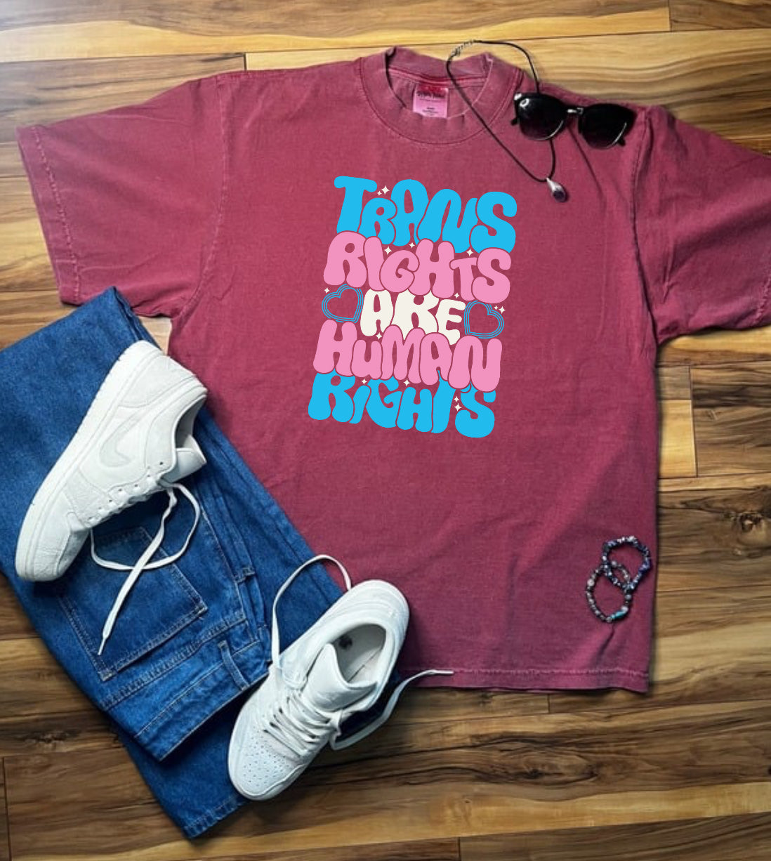 Trans Rights Shaka Wear Tee