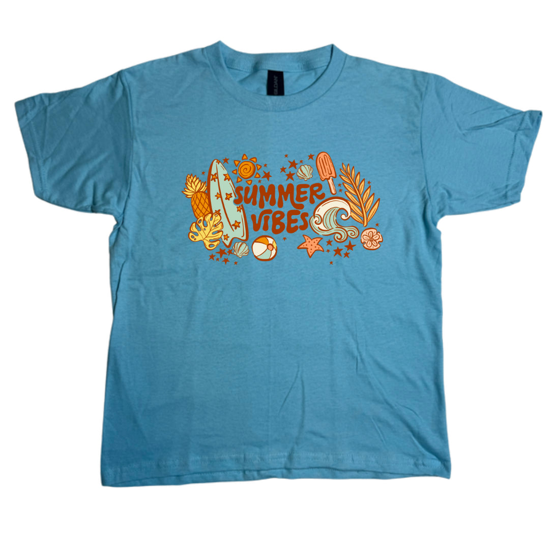 Summer Vibes Gildan Youth Tee