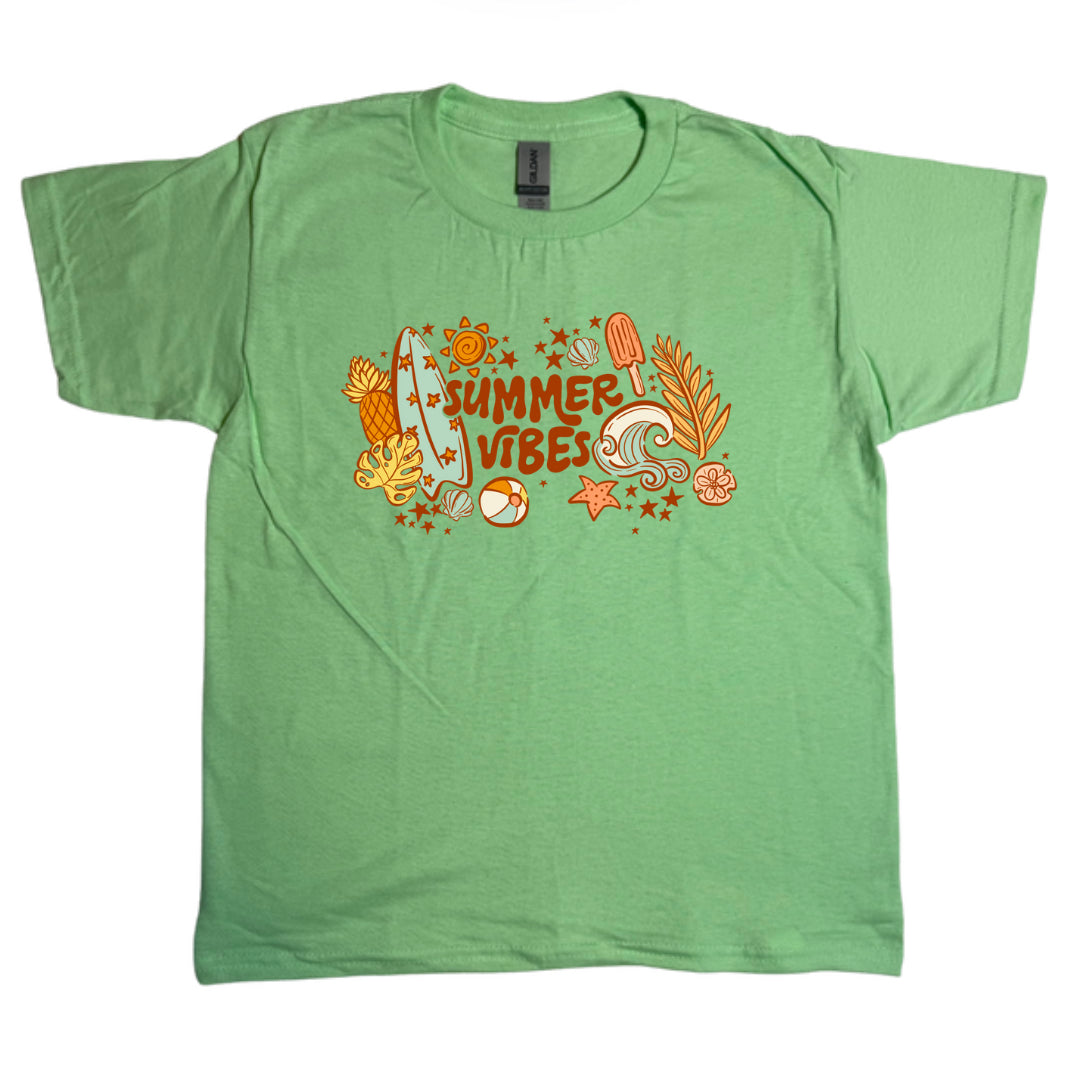 Summer Vibes Gildan Youth Tee
