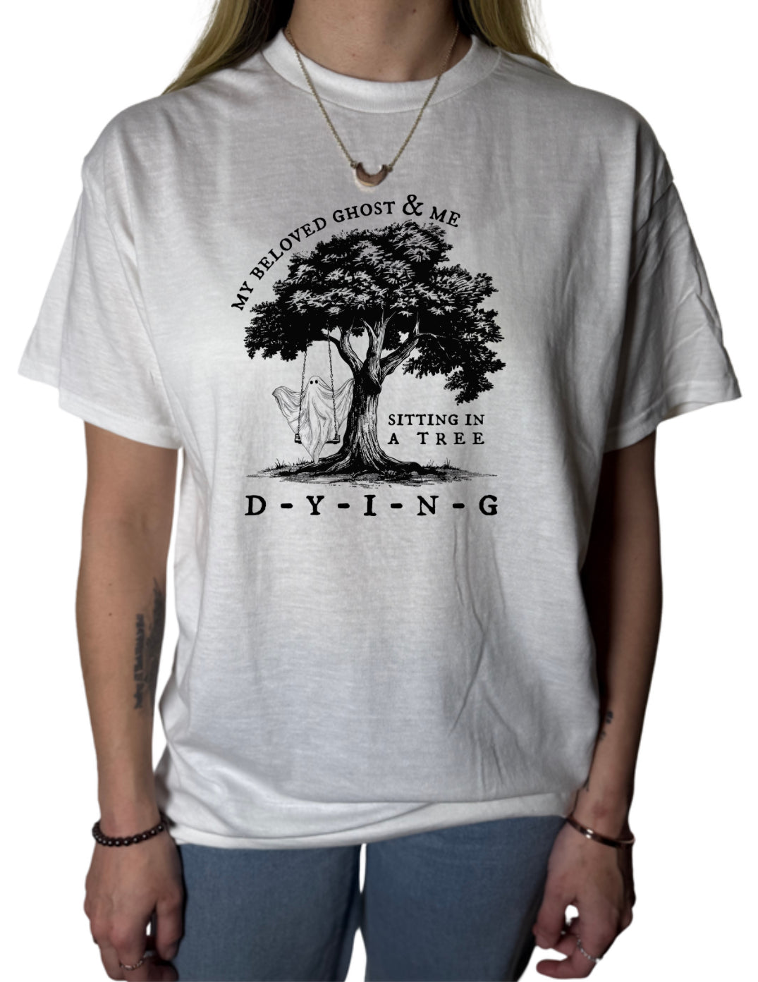 My Beloved Ghost And Me Gildan Tops
