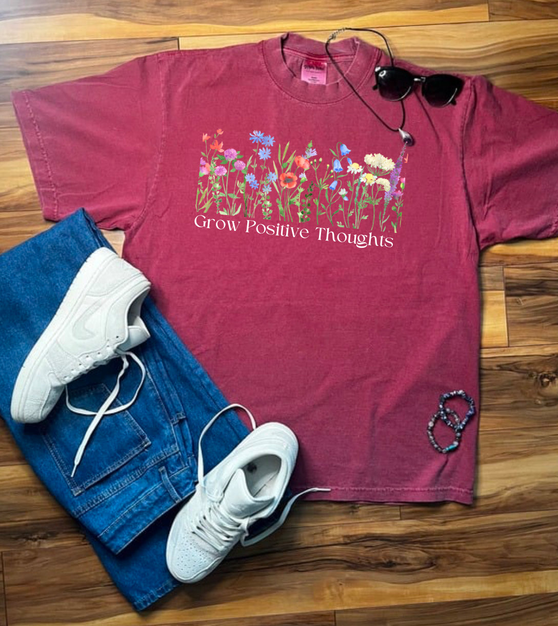 Grow Positive Thoughts Shaka Wear Tee