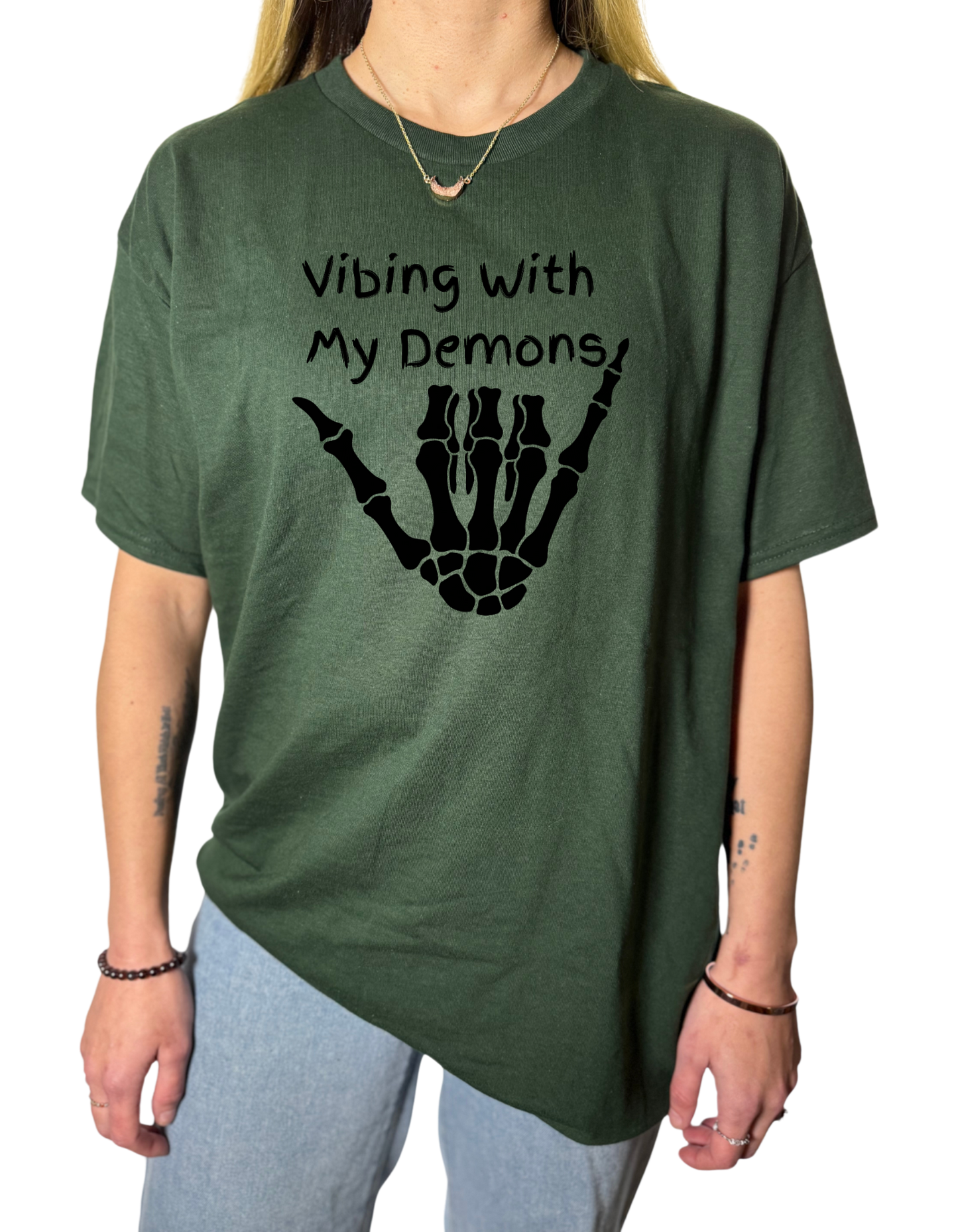 Vibing With My Demons Gildan Tops