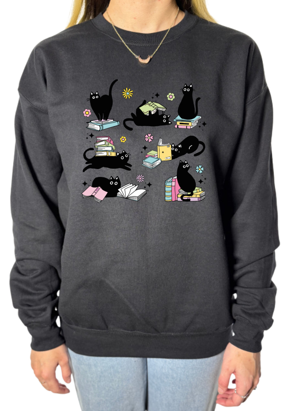 Cats and Books Gildan Tops