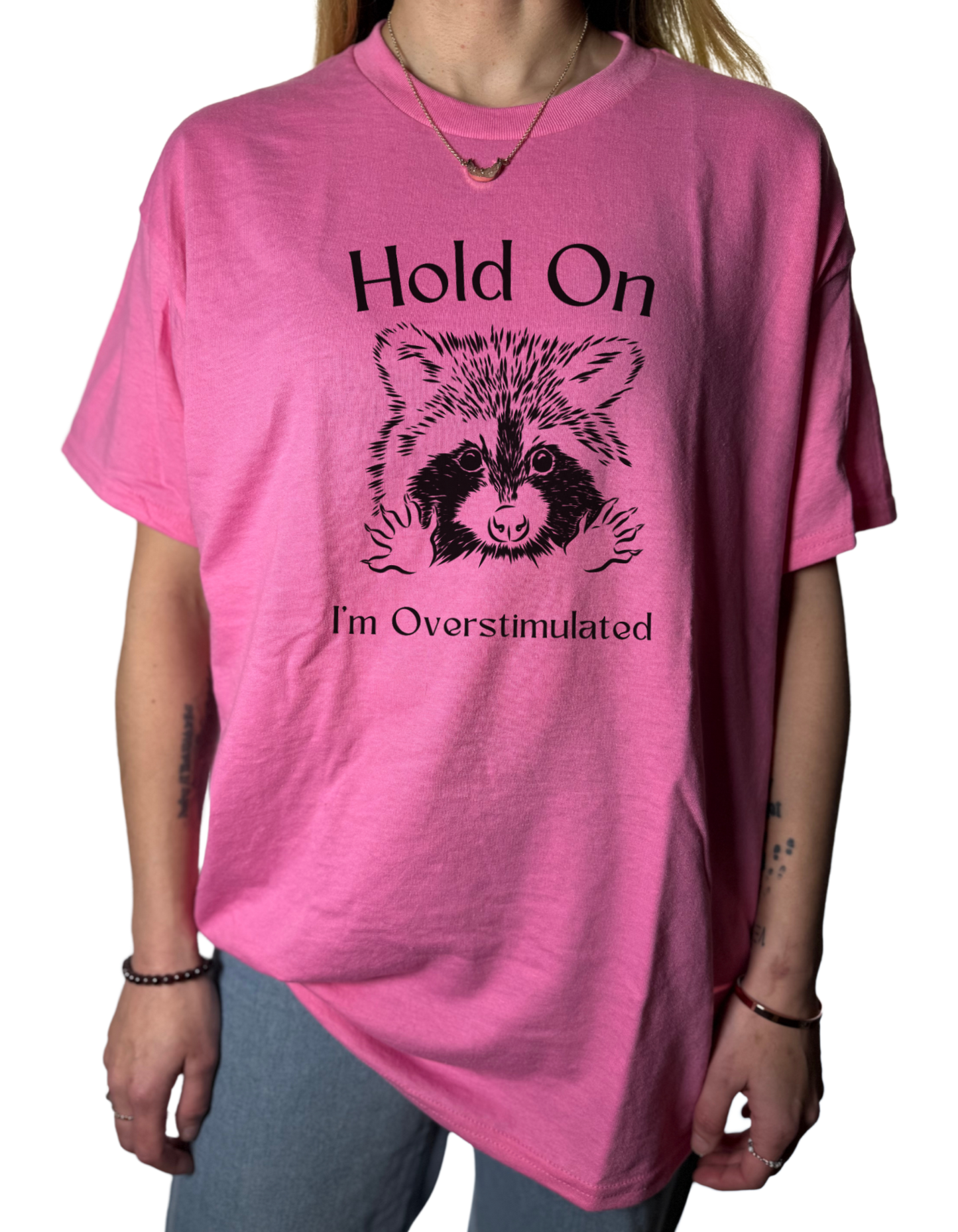 Hold On I’m Overstimulated Gildan Tops