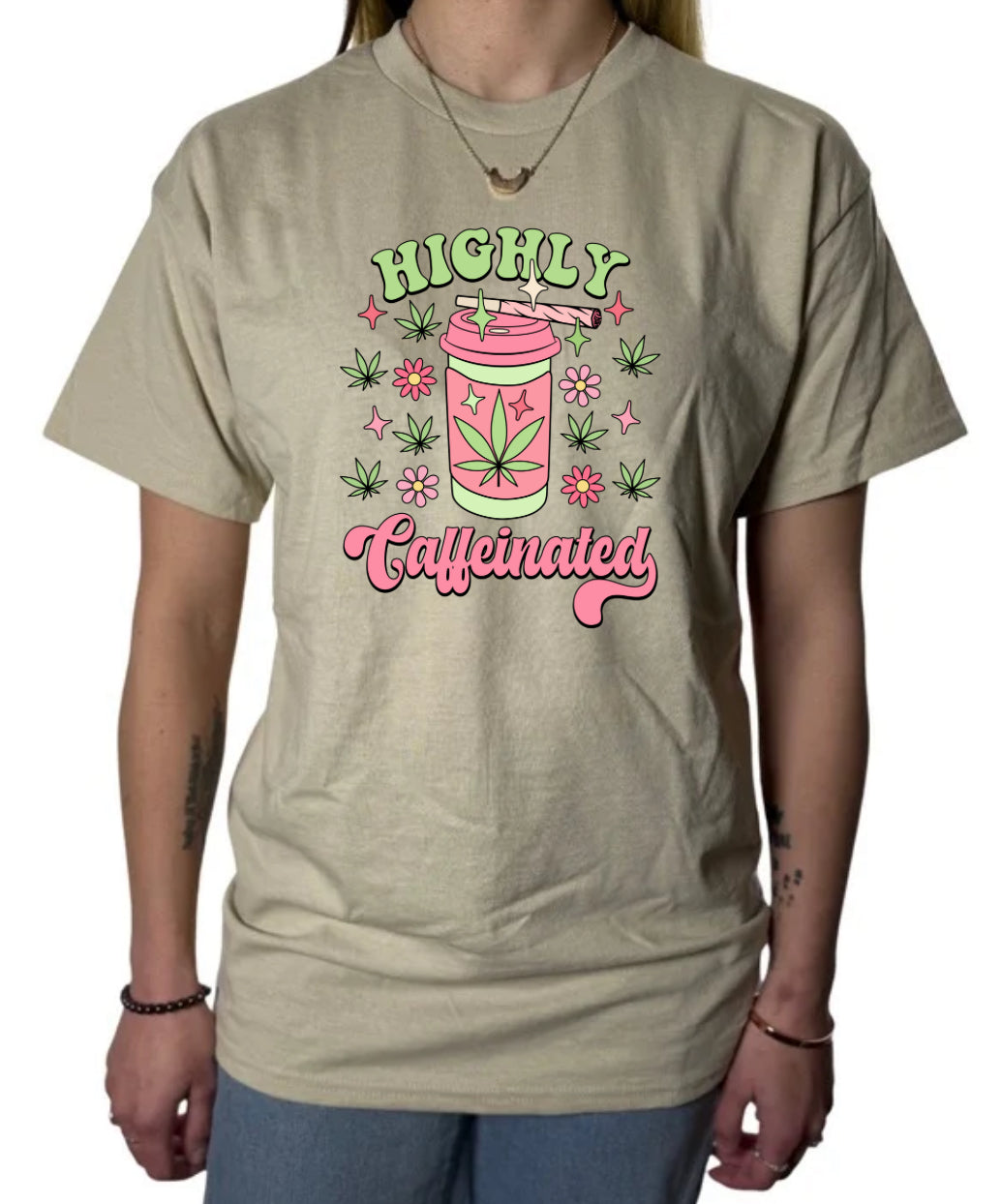 Caffeinated Sublimation Gildan Top