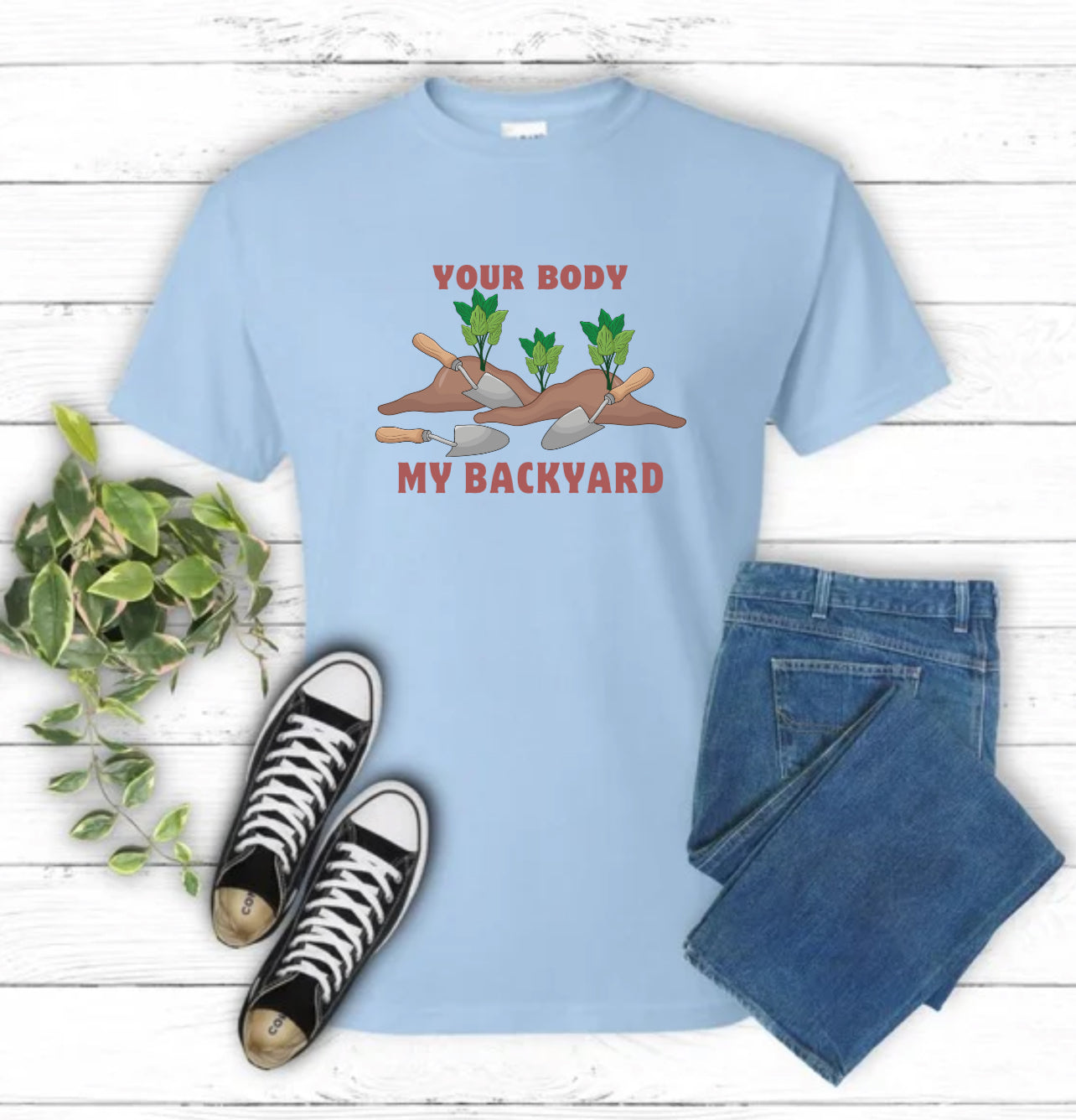 Your Body My Backyard Sublimation Gildan Top