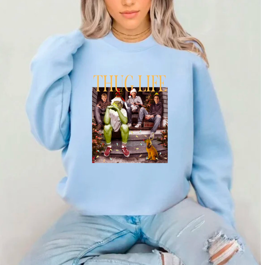 Thug Life Christmas Sublimation Gildan Top