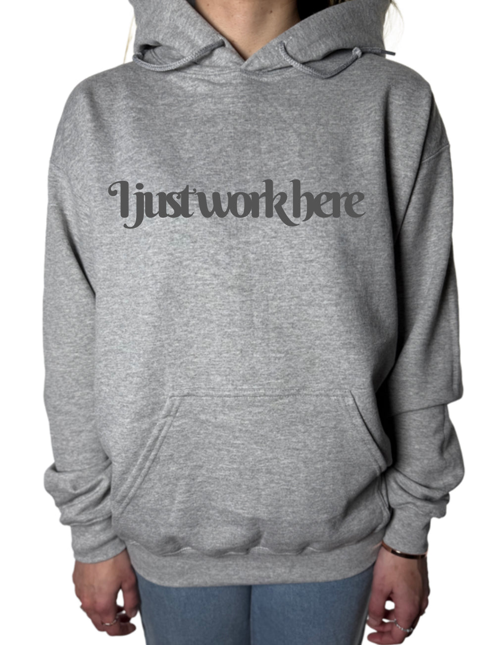 I Just Work Here Sublimation Gildan Top