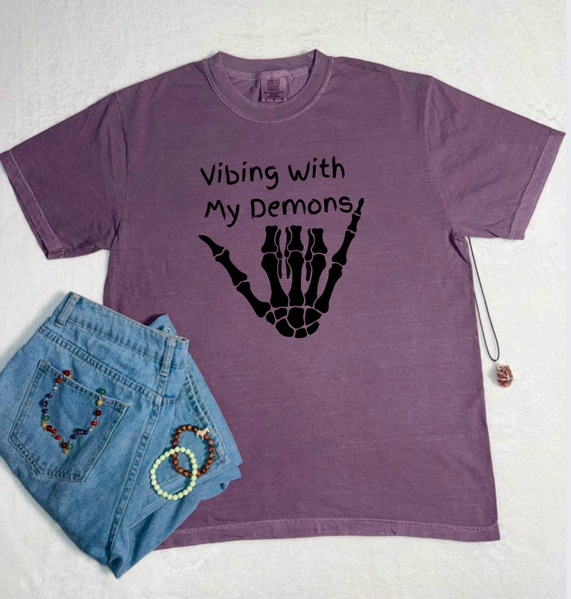 Vibing With My Demons Comfort Colors Tee