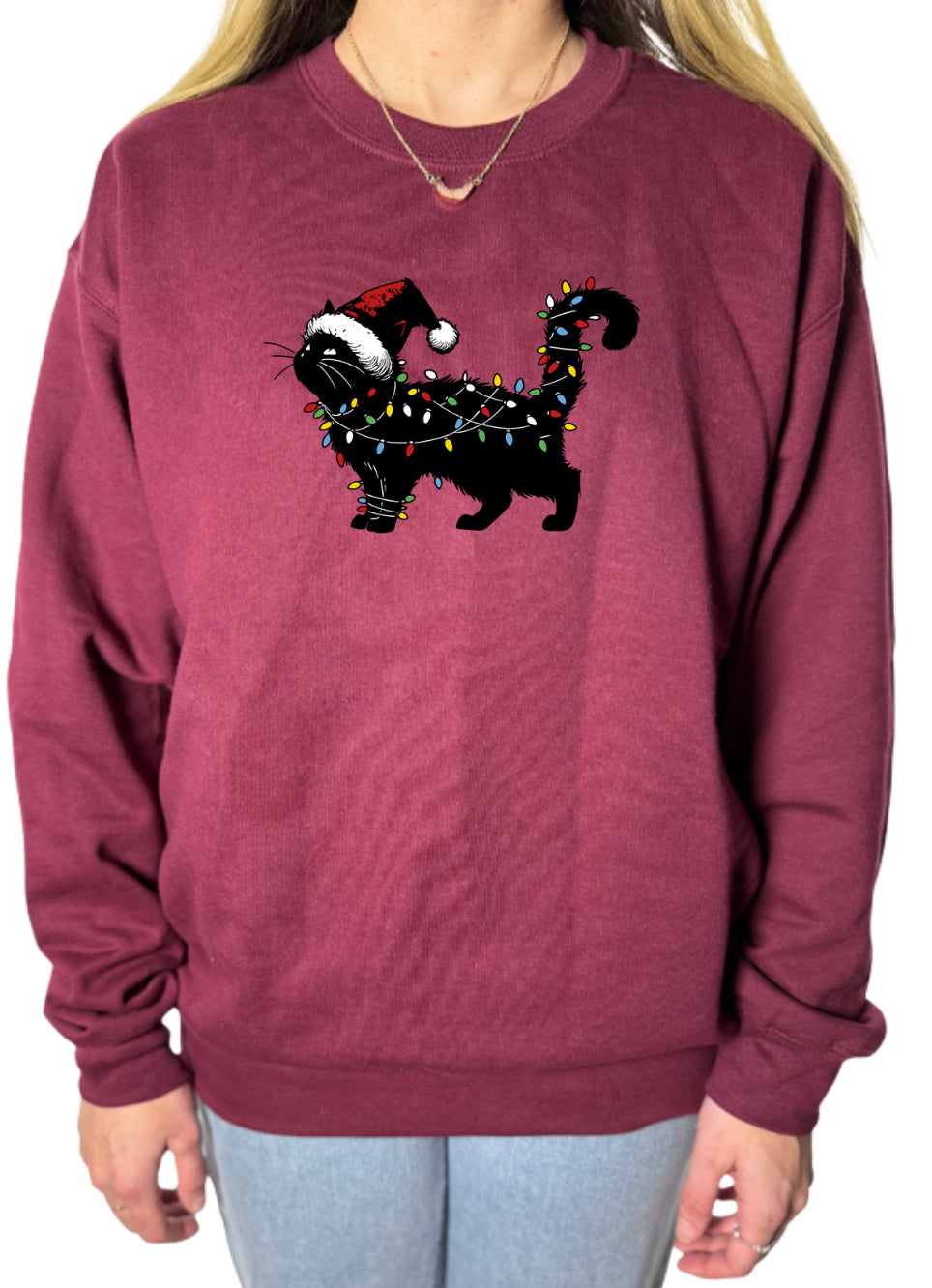Holiday Cat Gildan Tops