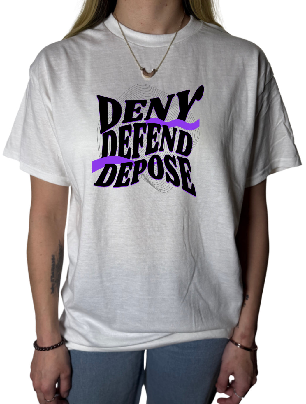 Deny Denfend Depose Gildan Tops