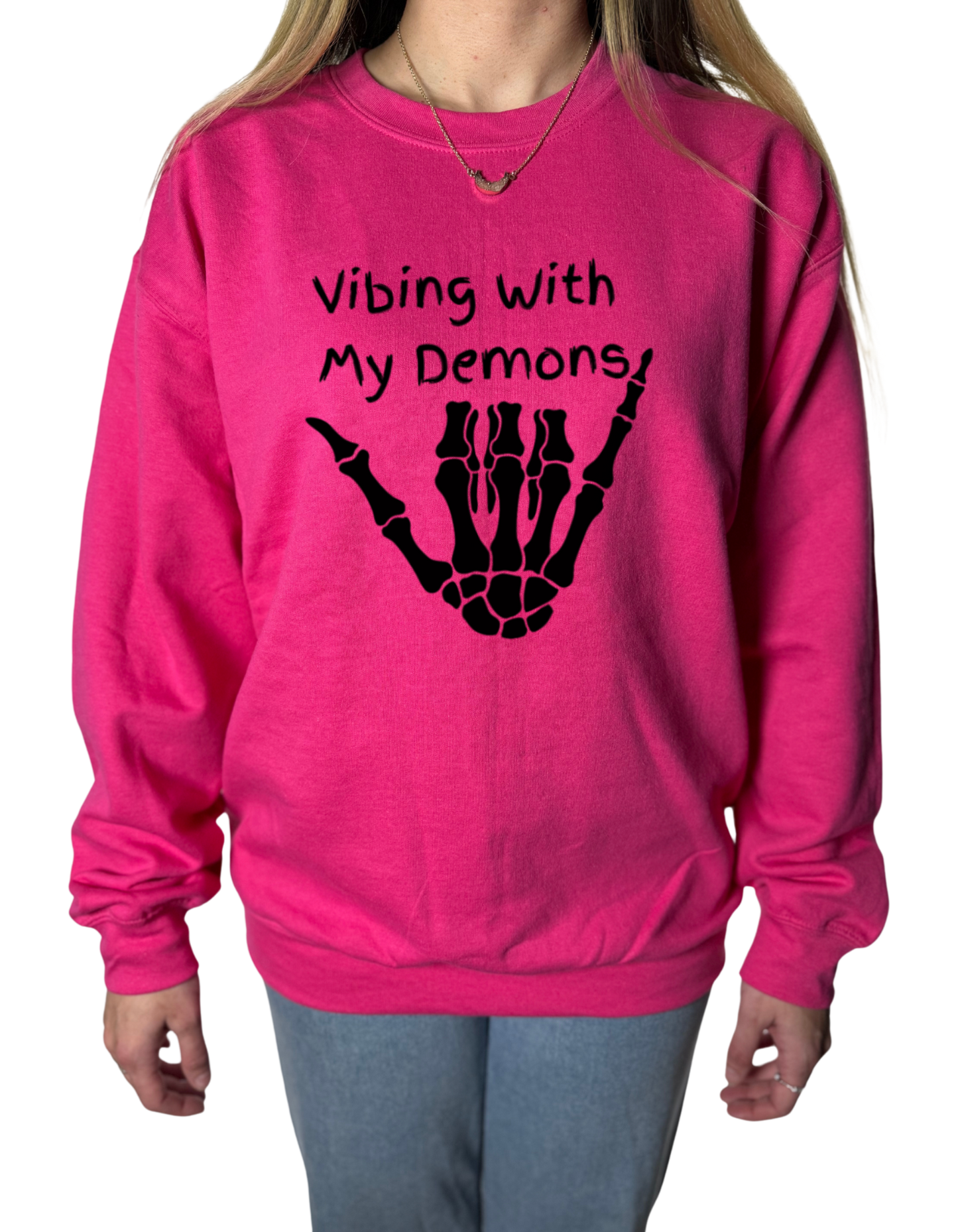 Vibing With My Demons Gildan Tops