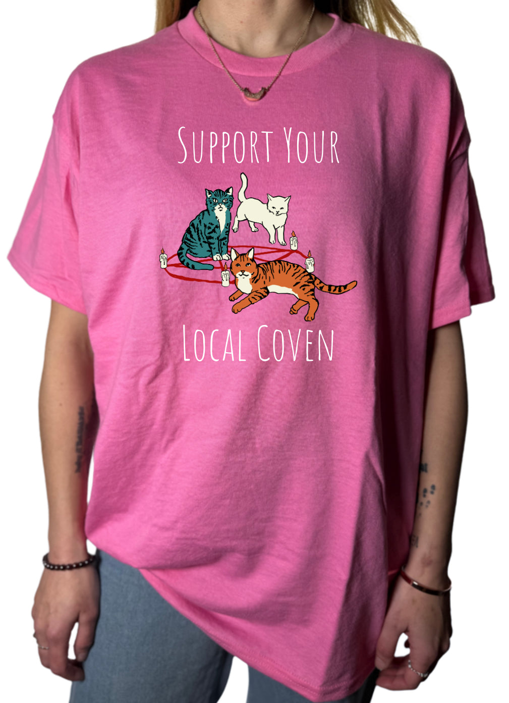 Support Your Local Coven Gildan Tops