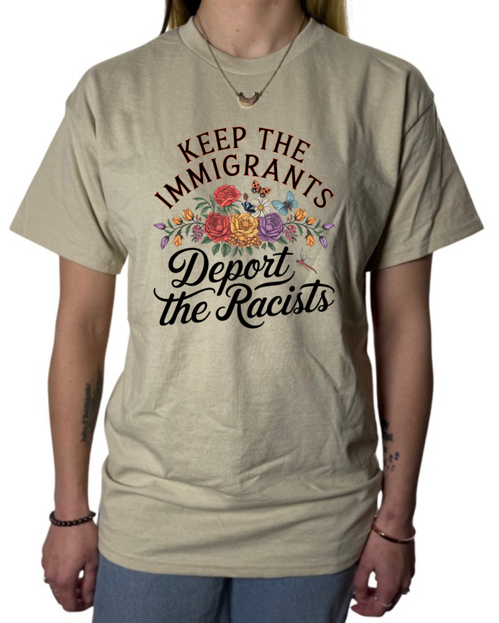 Deport The Racists Gildan Tops