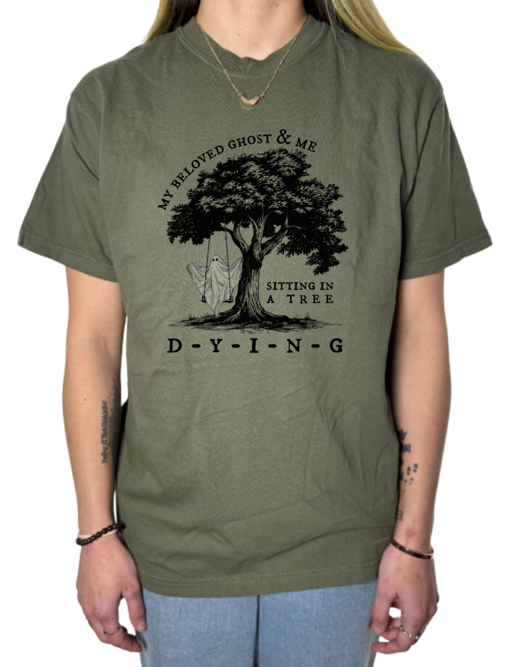 My Beloved Ghost And Me Comfort Colors Tee