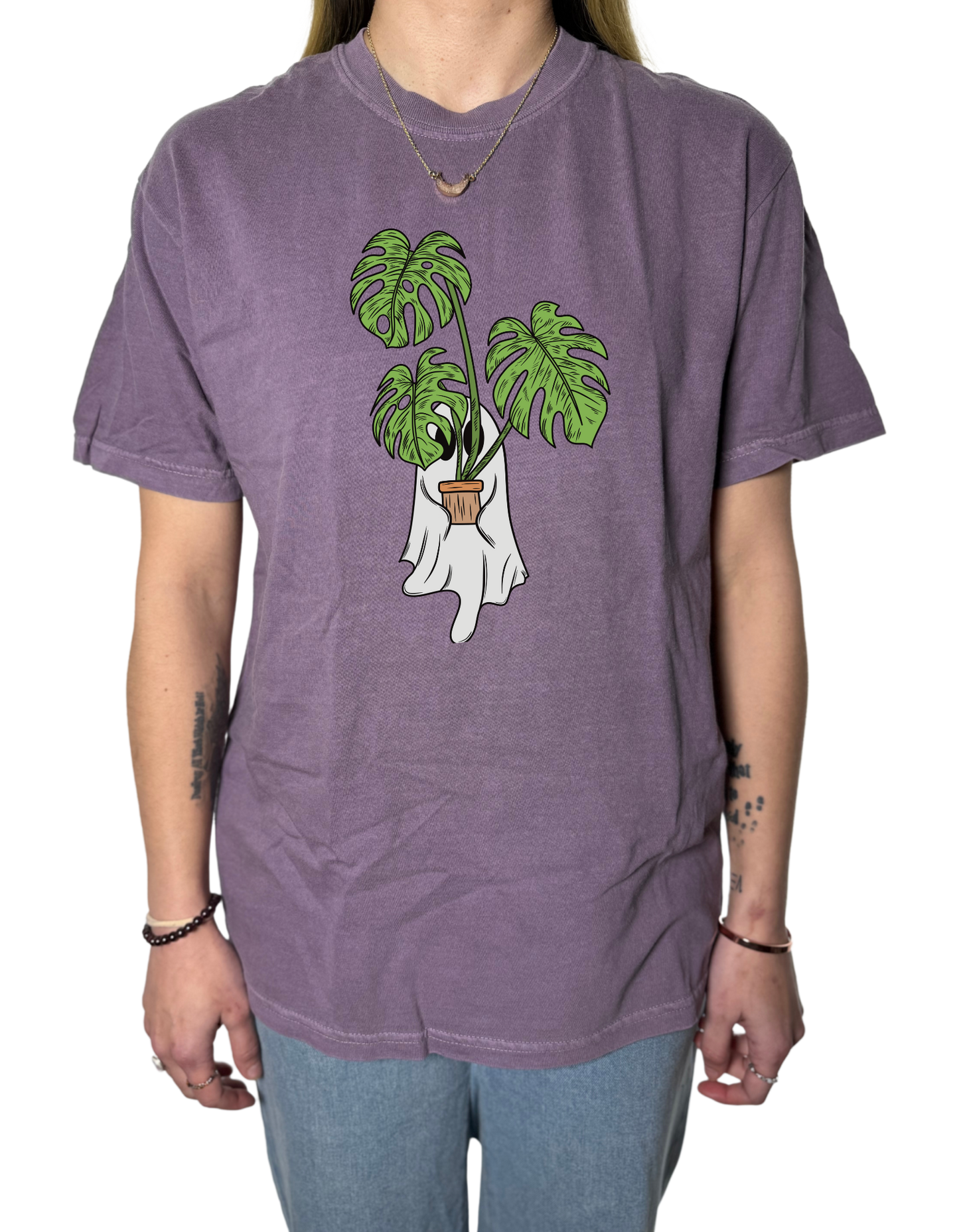Monstera Ghostie Comfort Colors Tee
