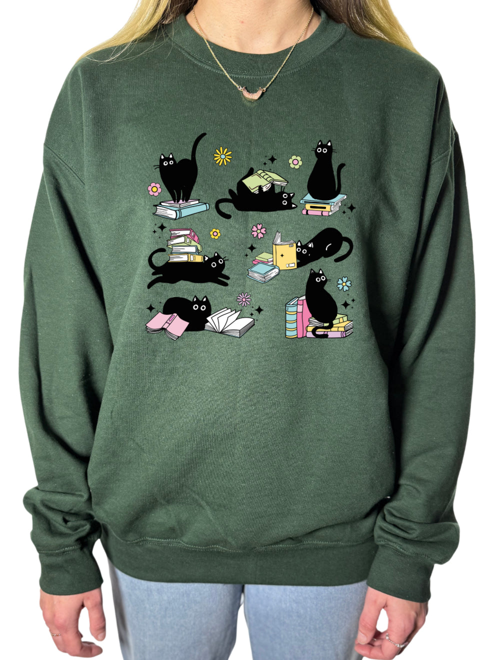 Cats and Books Gildan Tops