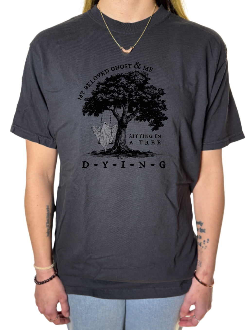 My Beloved Ghost And Me Comfort Colors Tee