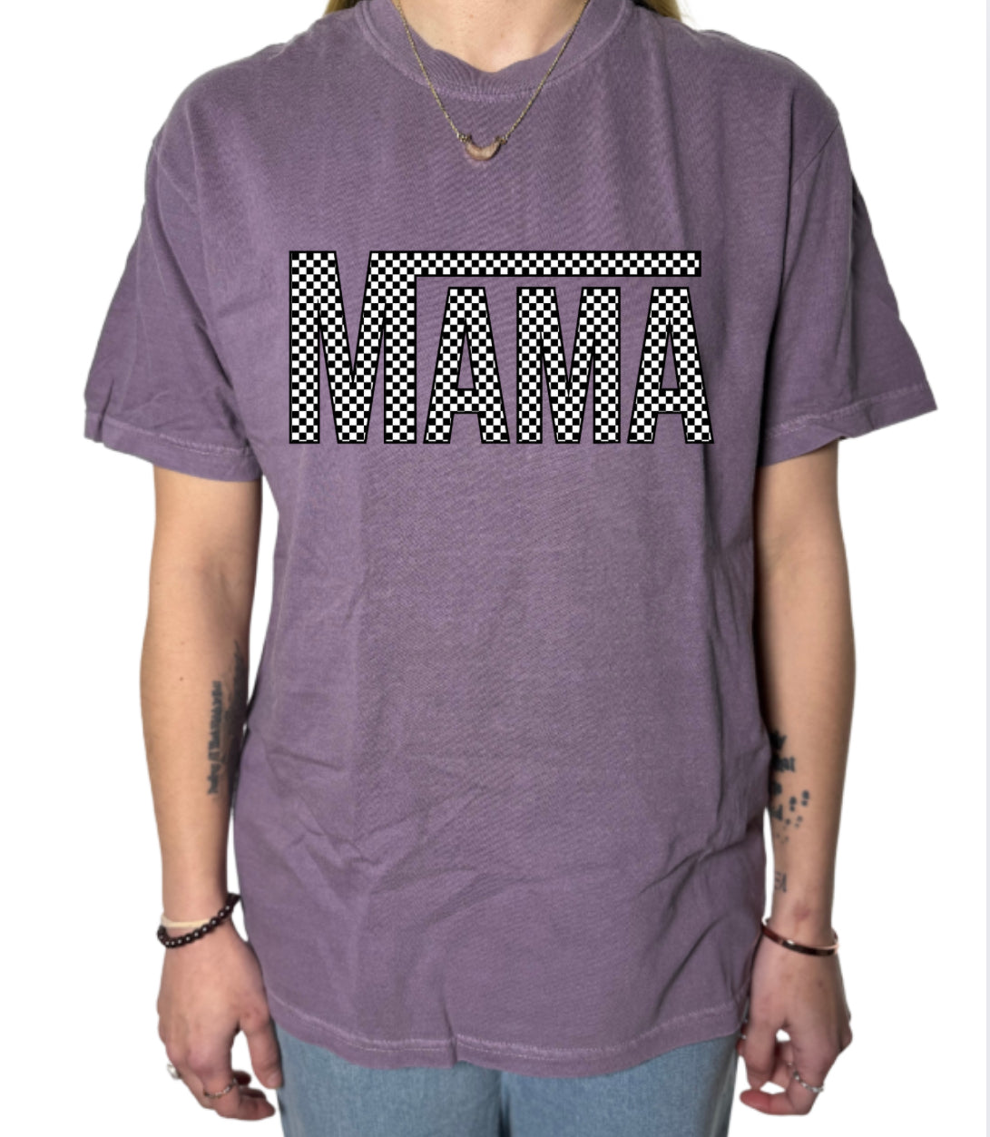 Mama Checkers Comfort Colors Tee