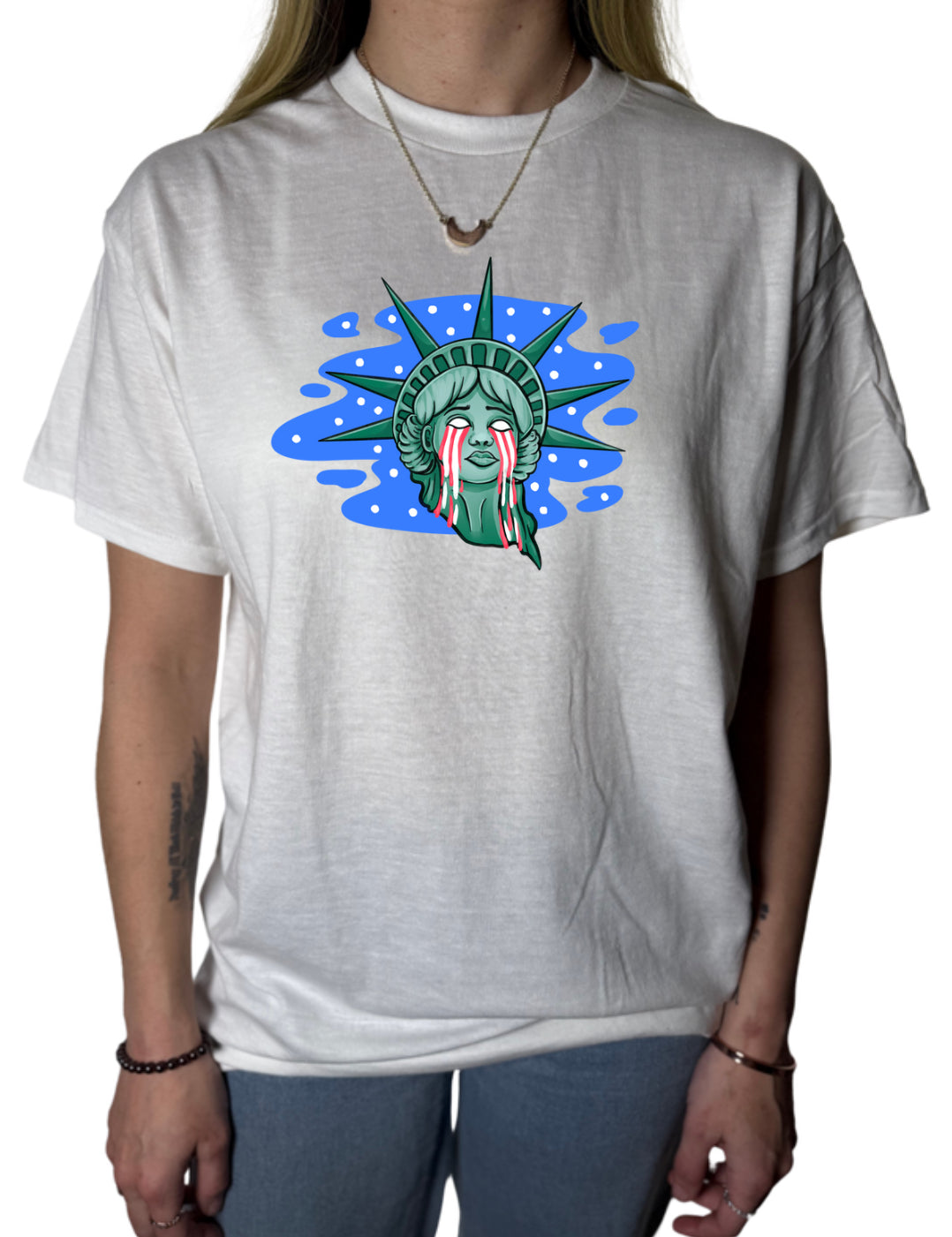 Lady Liberty Sublimation Gildan Top