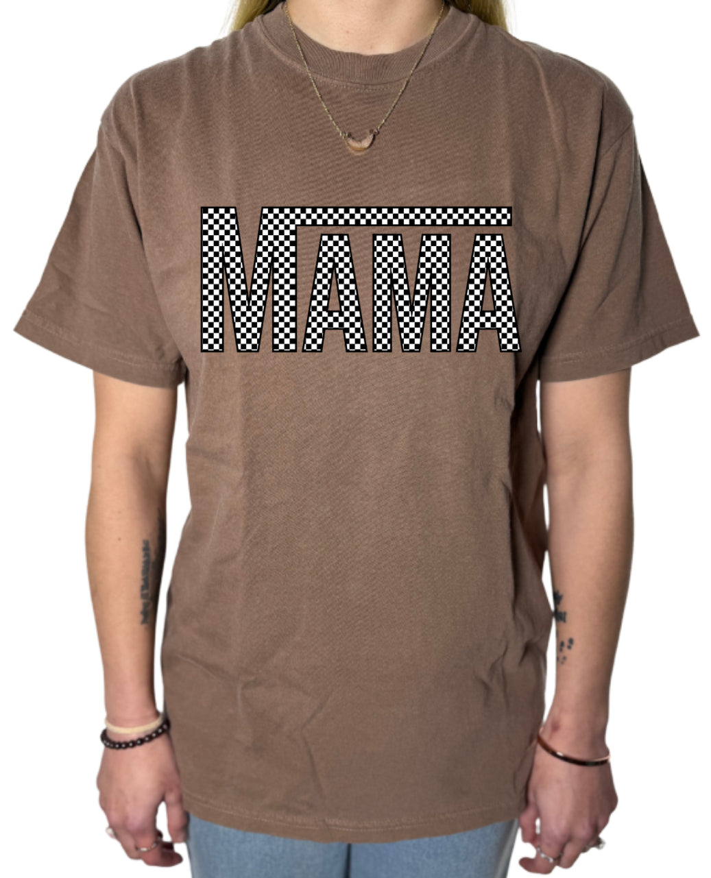 Mama Checkers Comfort Colors Tee