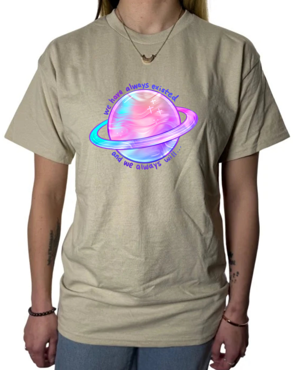 Always Existed Gildan Tops