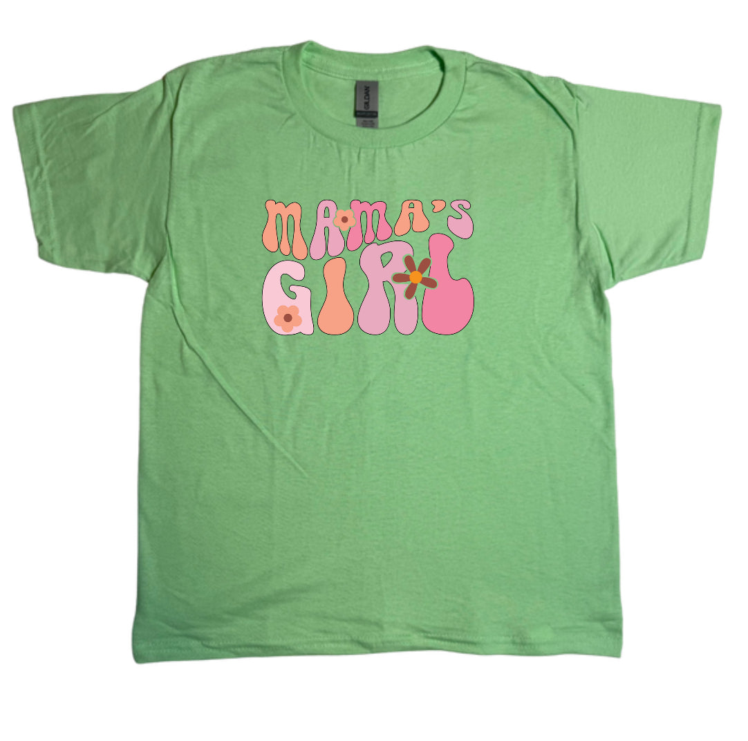 Mamas Girl Youth Gildan Tops
