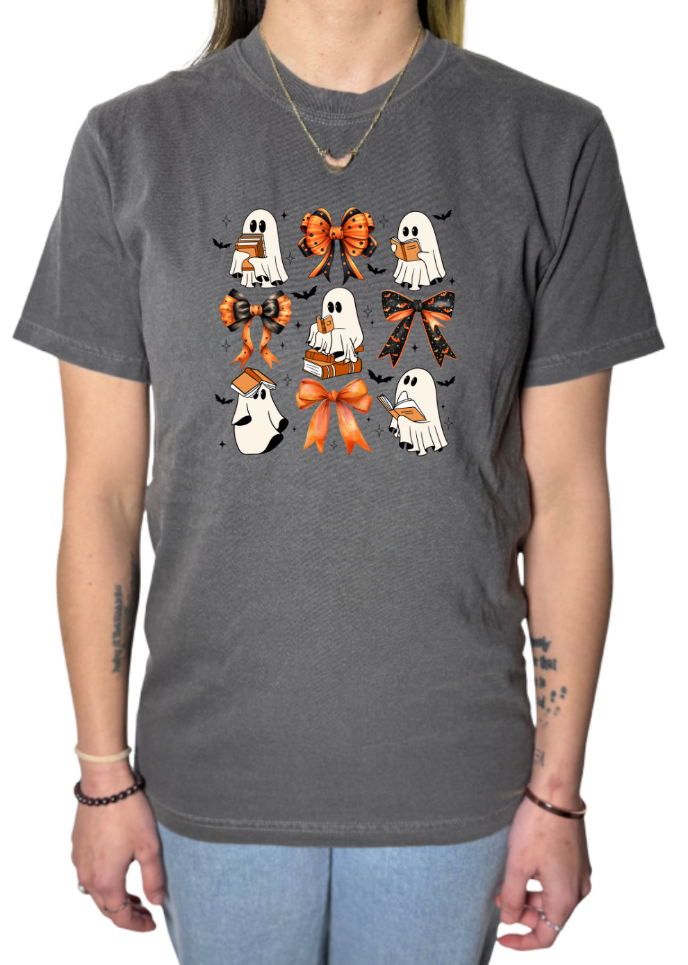 Ghosts and Books Comfort Colors Tee