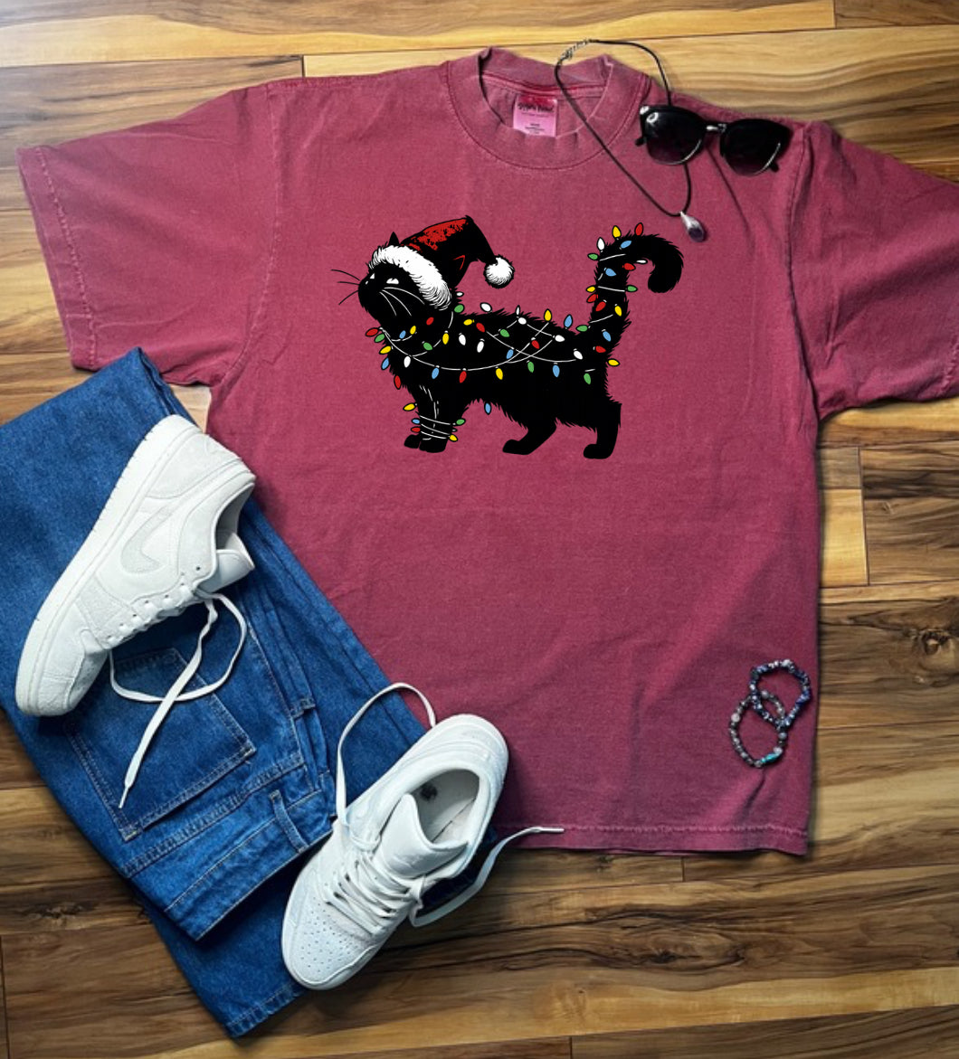 Holiday Cat Shaka Wear Tee