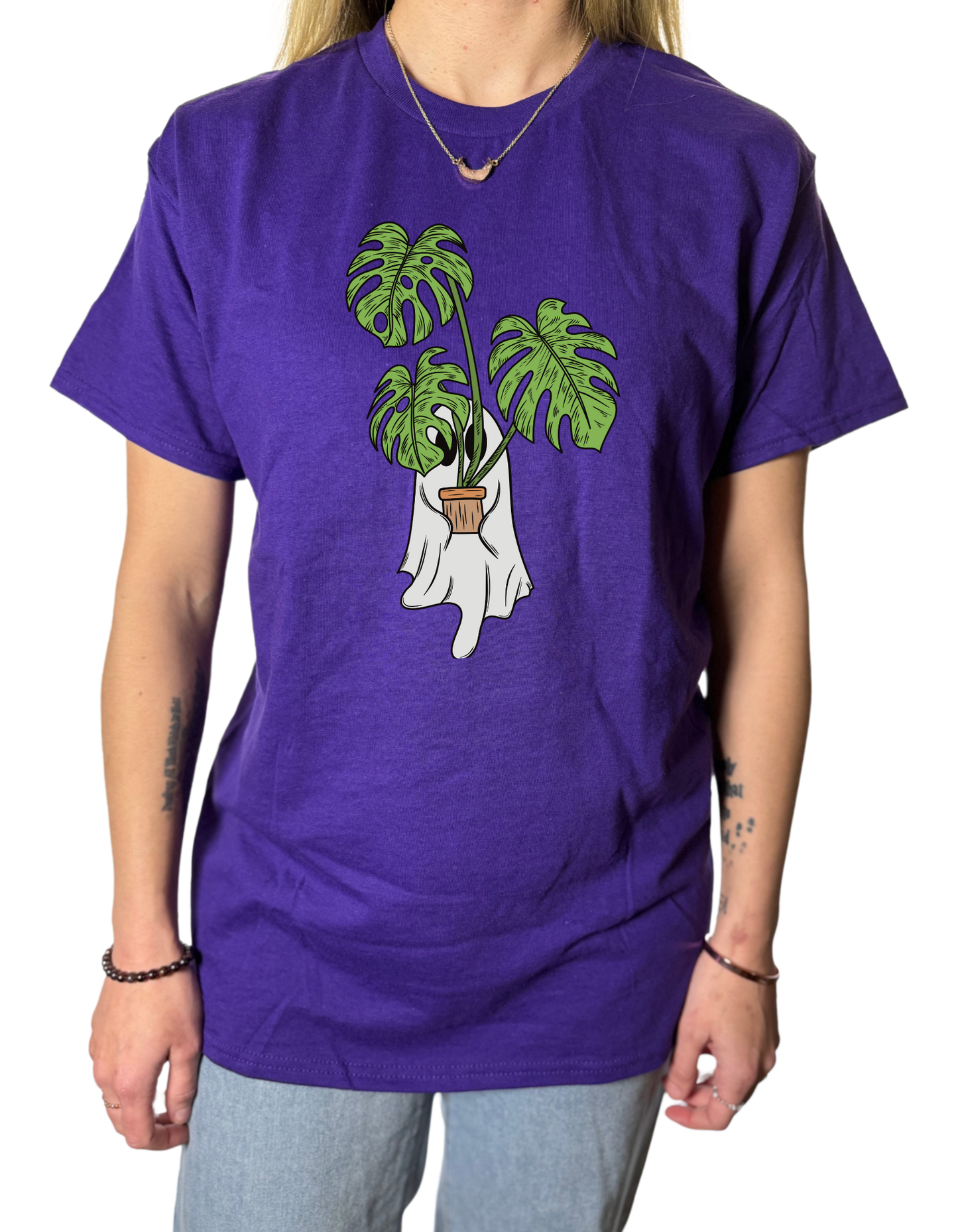Monstera Ghostie Gildan Tops