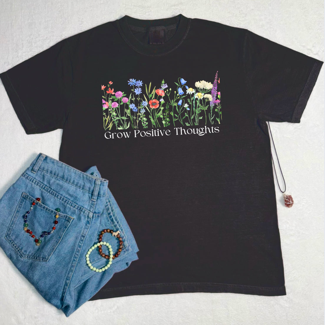 Grow Positive Thoughts Comfort Colors Tee