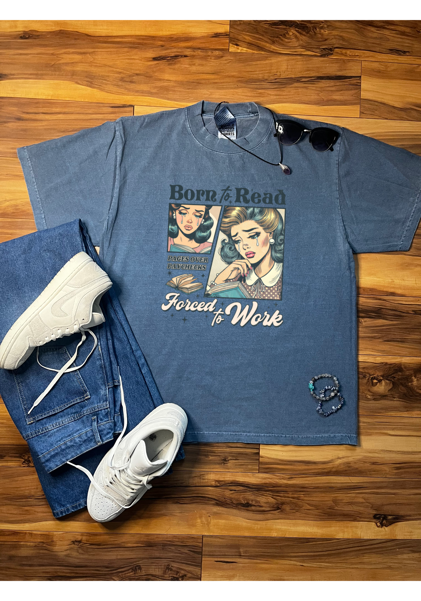 Born To Read Shaka Wear Tee